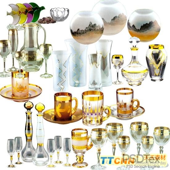 Glass Photoshop PSD Templates Glass Photoshop PSD Templates