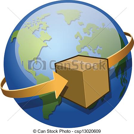 Global Shipping Clip Art