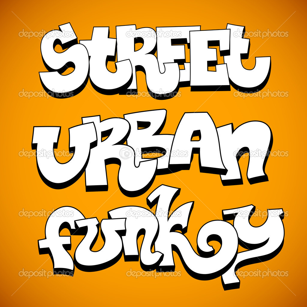 Graffiti Fonts Vector Art