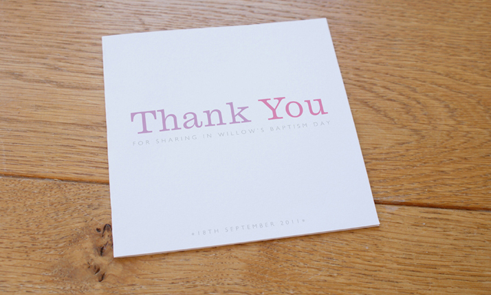 Graphic Design Thank You Cards
