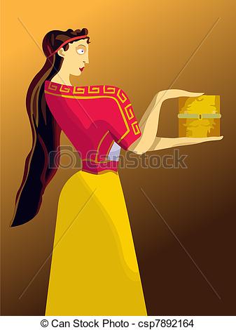 Greek Pandora's Box Clip Art