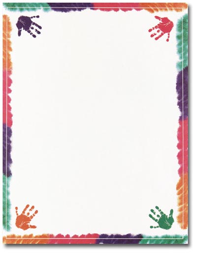 Handprint Border Paper