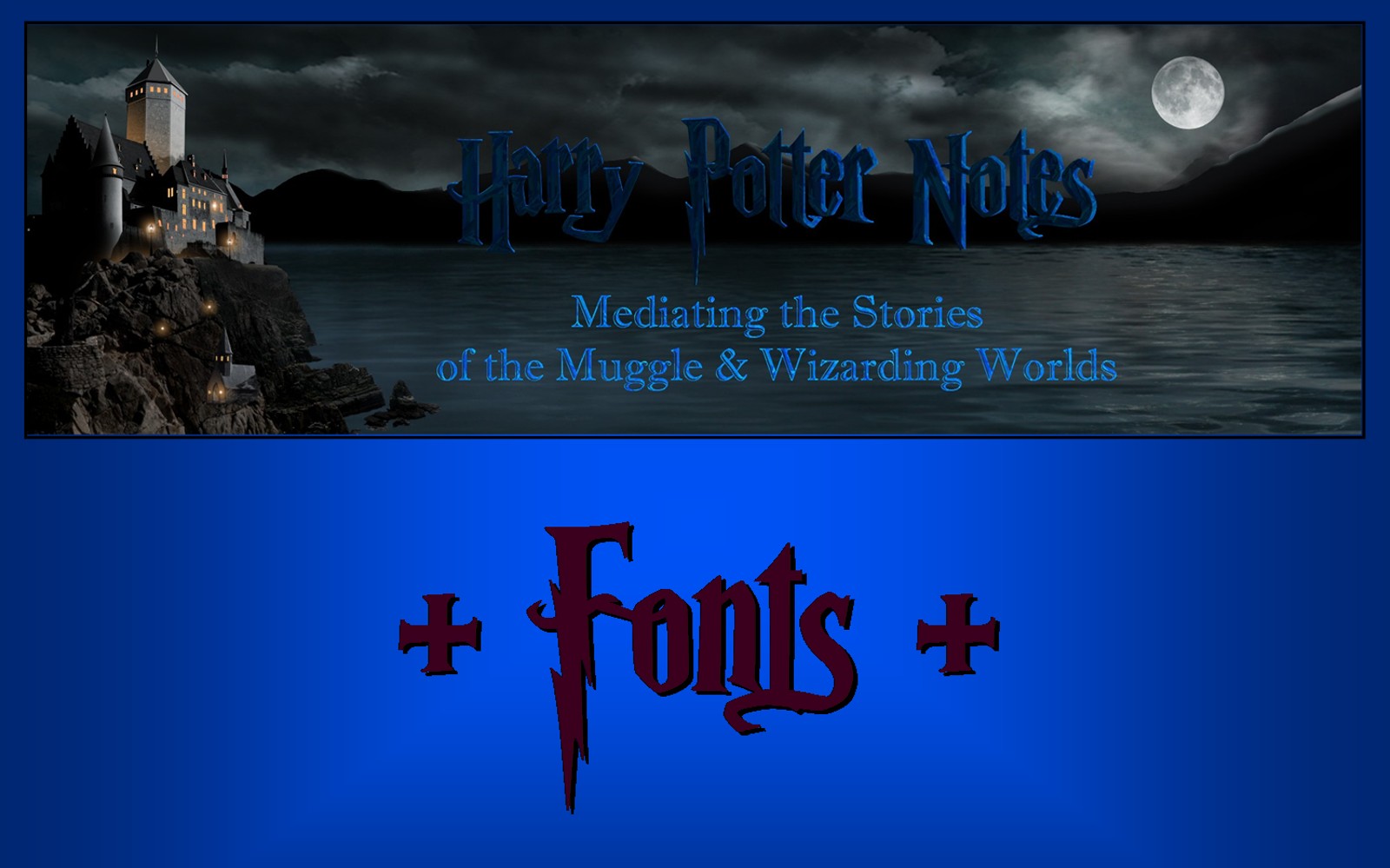Harry Potter Fonts