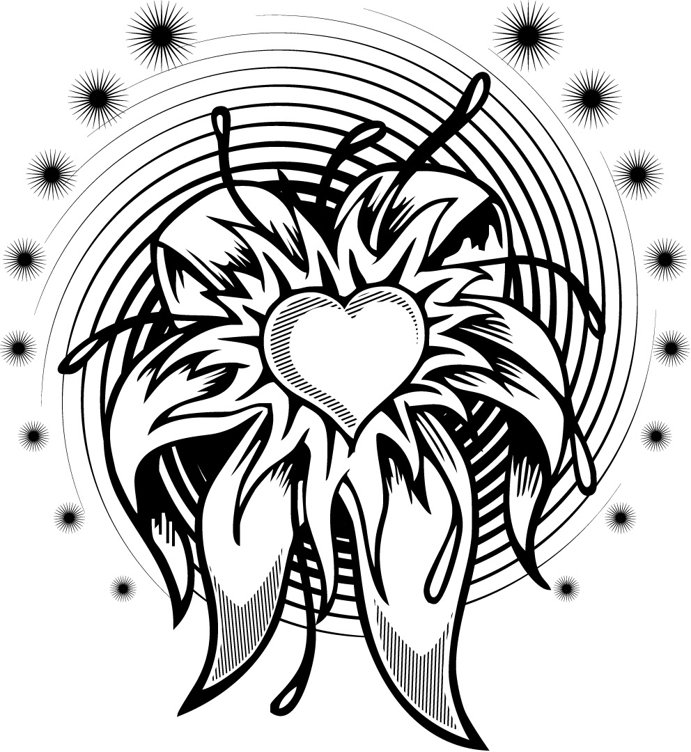 Heart Tattoo Coloring Pages