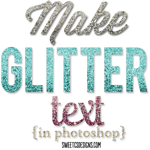 How to Make Glitter Text Photoshop