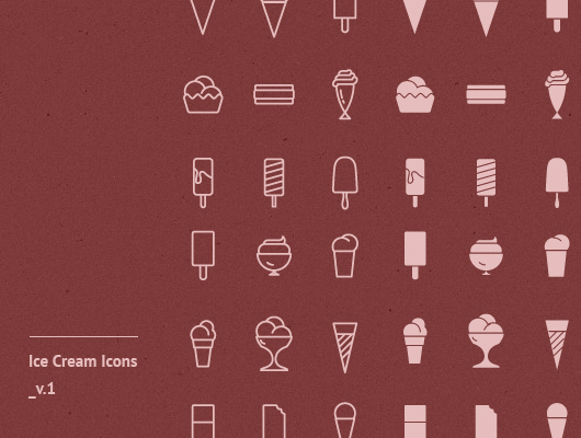 Ice Cream Vector Icons