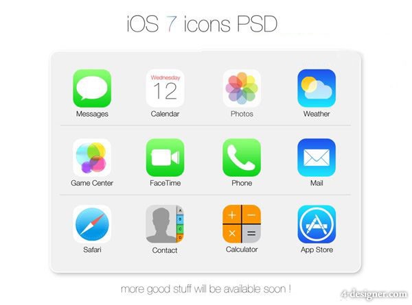 iOS 7 App Icon Vector iOS 7 App Icon Vector