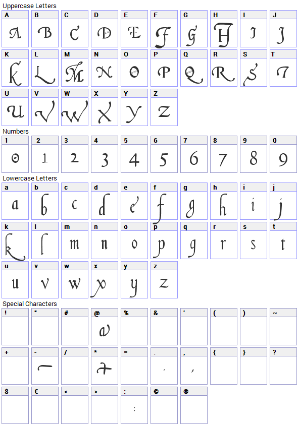 Italian Cursive Font