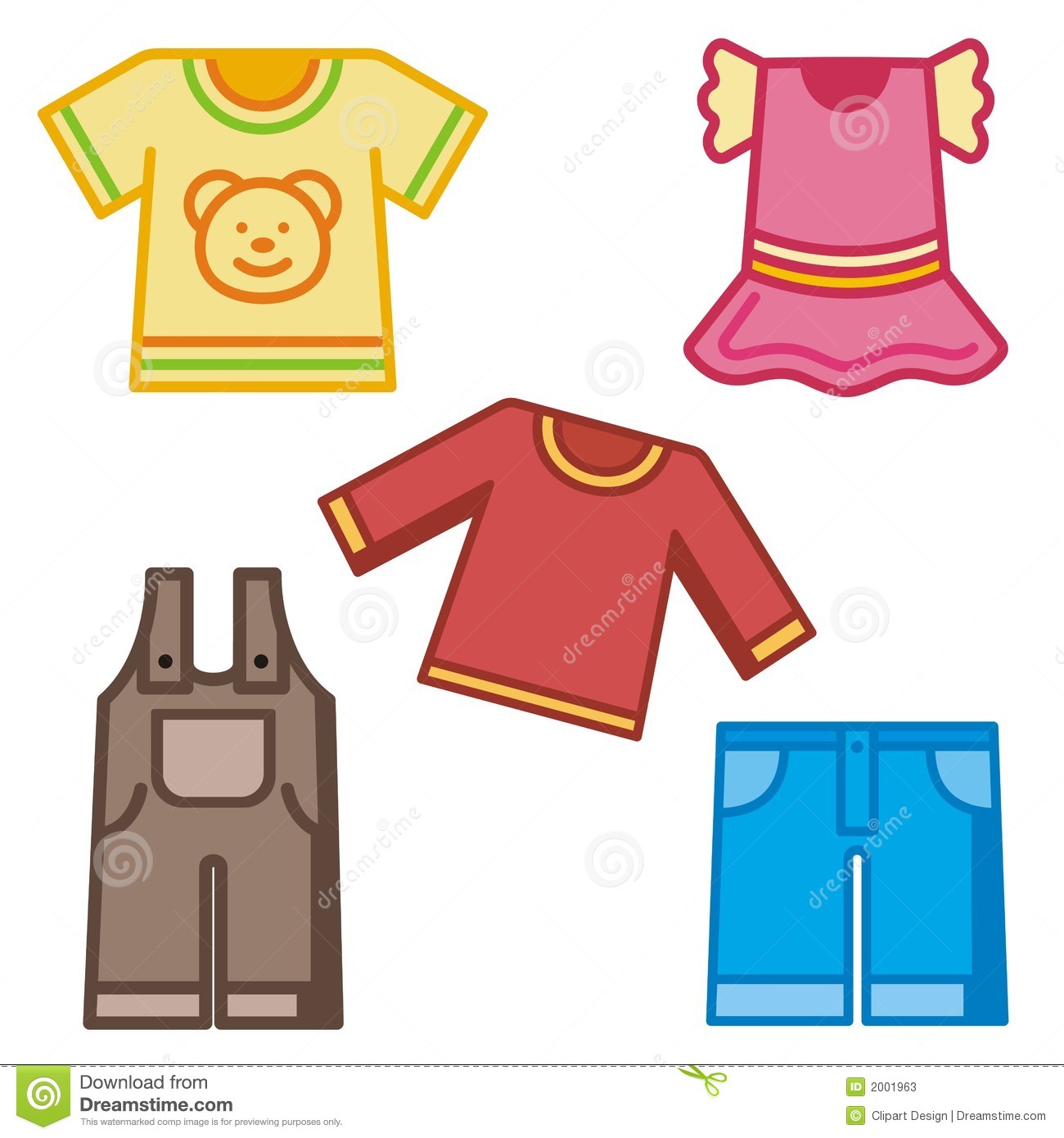 Kids Cloths Clip Art