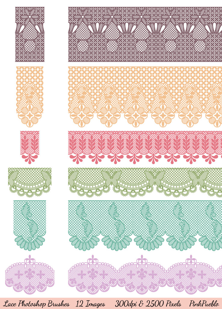 Lace Border Brush Photoshop