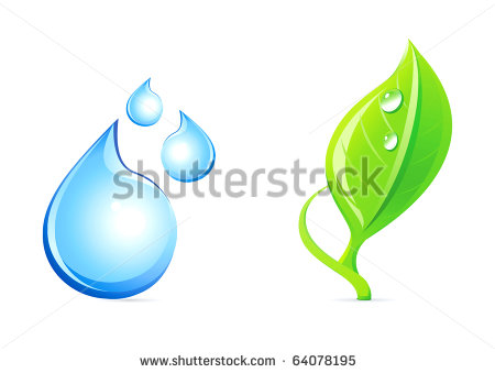 Leaf and Water Plant Icon Leaf and Water Plant Icon