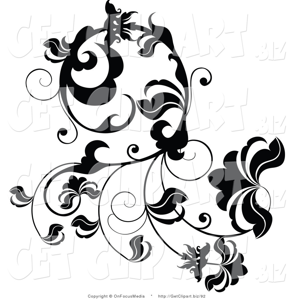 Leaf Vine Clip Art Black and White Leaf Vine Clip Art Black and White