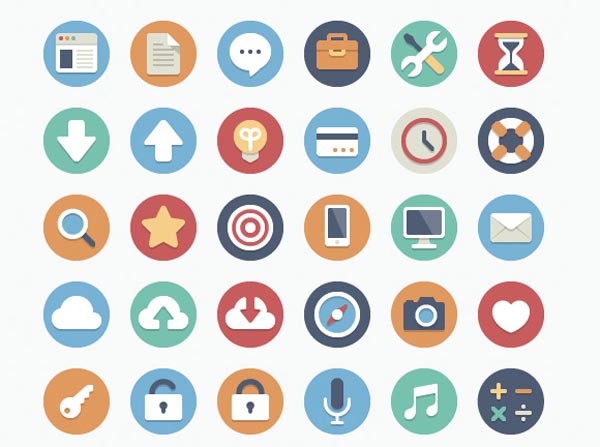 Mission Flat Design Icon