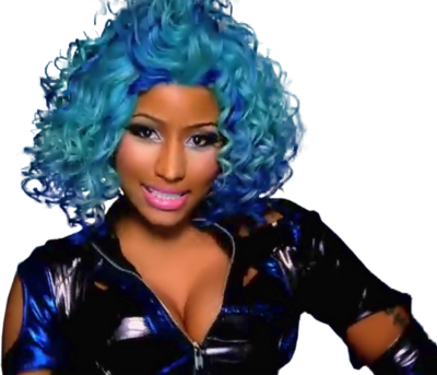 Nicki Minaj Blue Hair