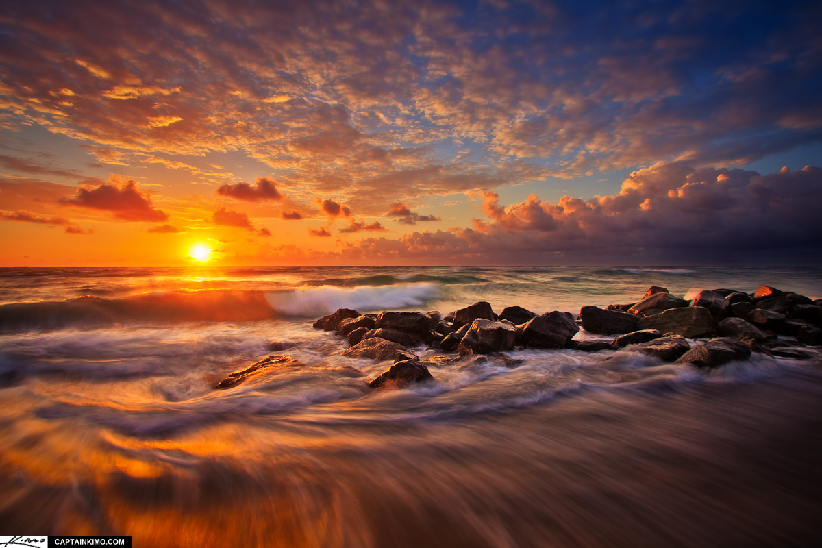 Ocean Waves at Sunrise