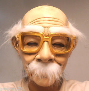 Old Man Mask with Glasses