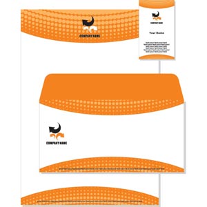 Orange and Black Vector Template