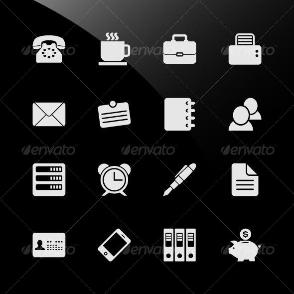 Phone Fax Email Icon Vector