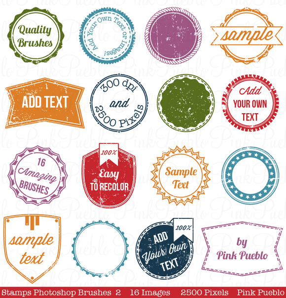 Photoshop Stamp Brushes