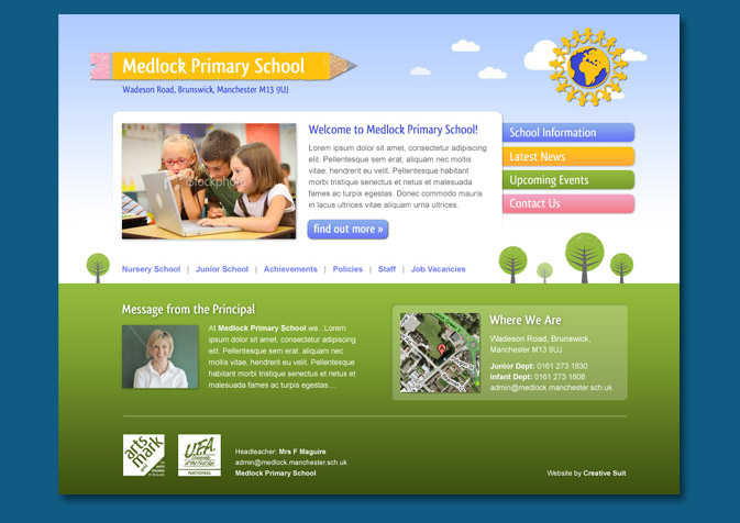 Primary School Website Design