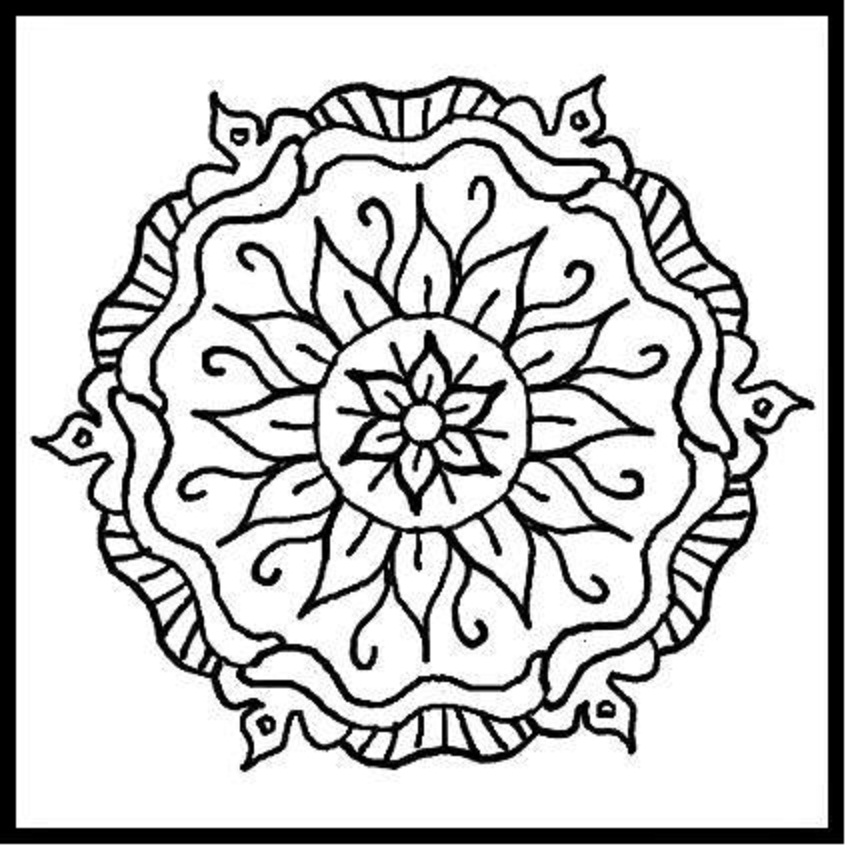 Printable Mandalas Designs Coloring Pages