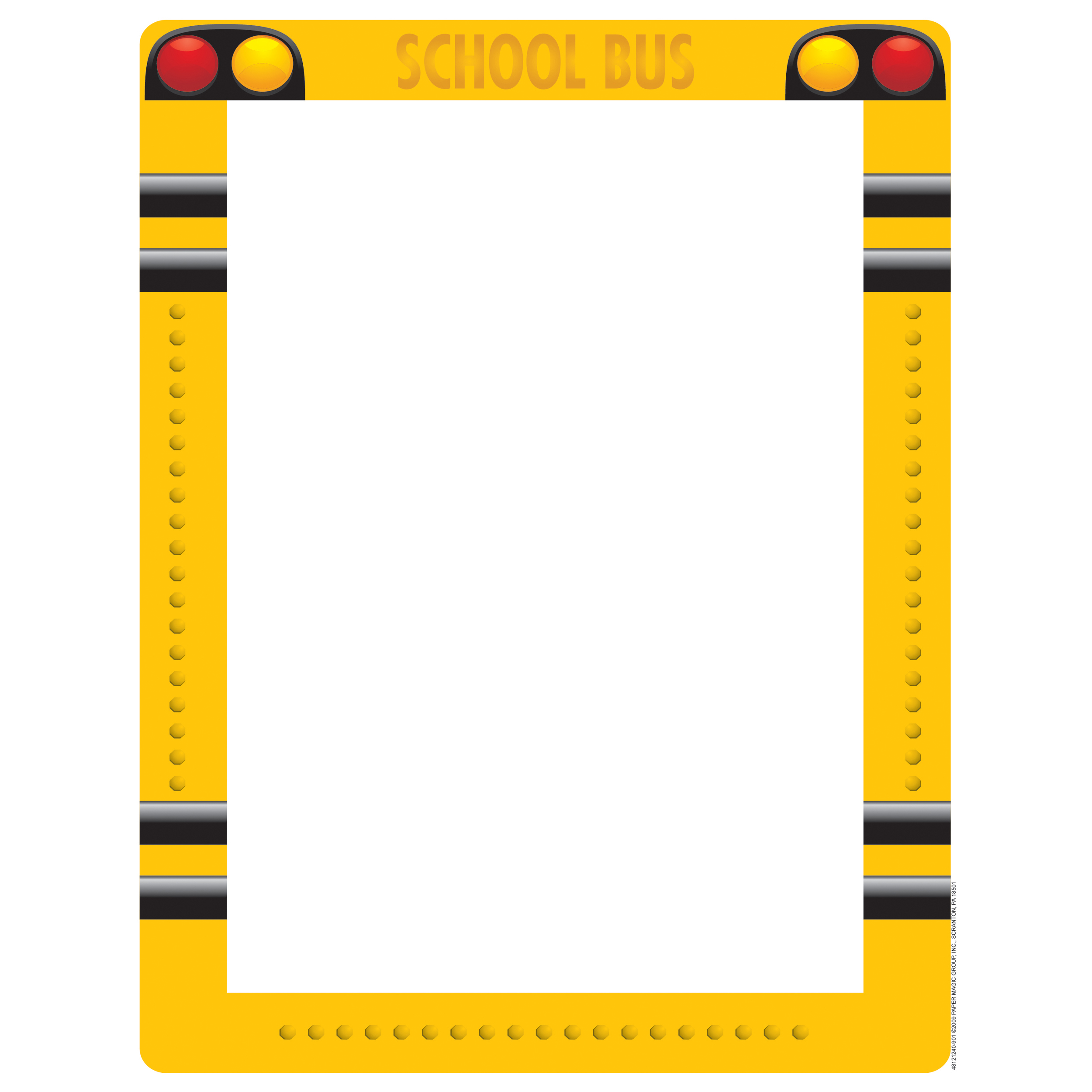 Printable School Bus Border