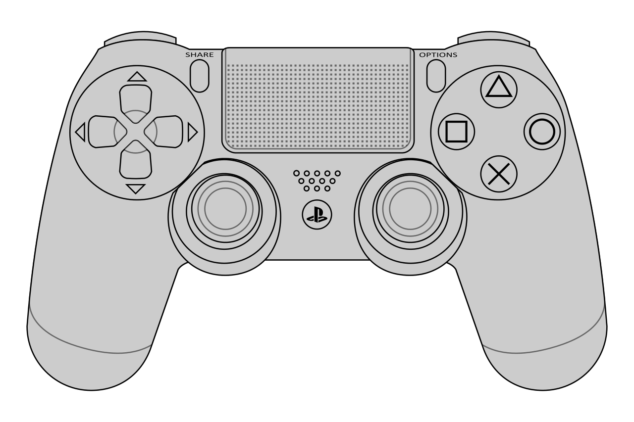 PS4 DualShock 4 Controller Layout