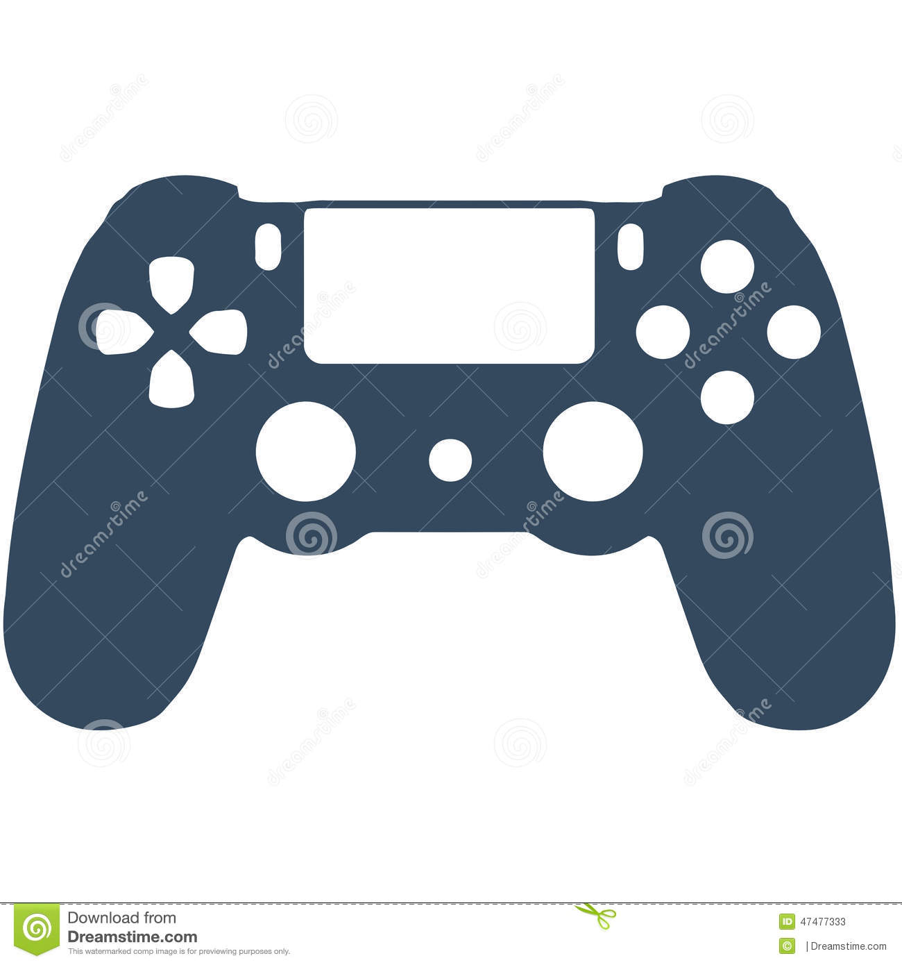 PS4 Game Controller Cartoon