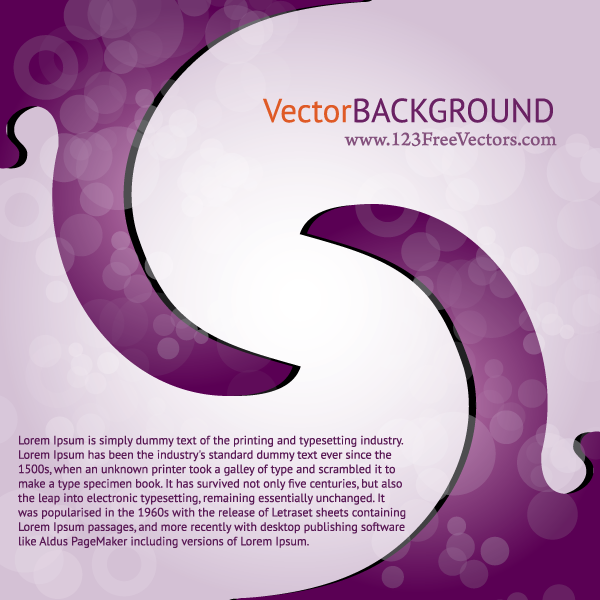 Purple Abstract Vector Free