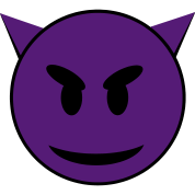 Purple Devil Smiley-Face