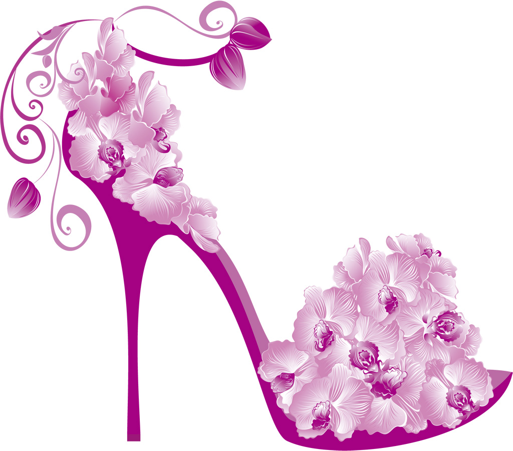 Purple High Heel Shoe Clip Art
