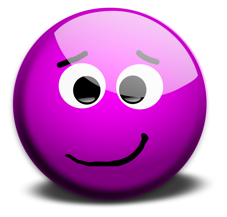 Purple Smiley Face Clip Art