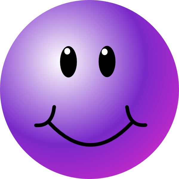 Purple Smiley Face Clip Art