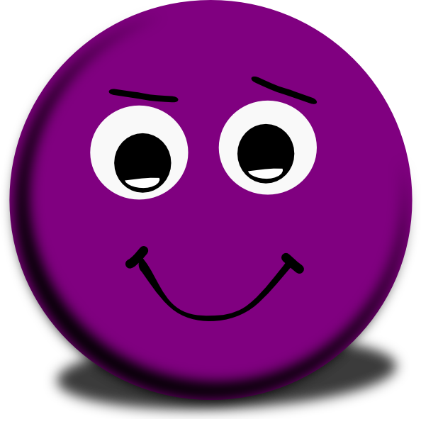 Purple Smiley Face Clip Art