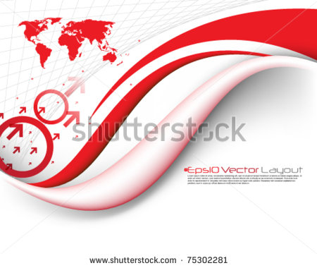 Red Abstract Vector Designs