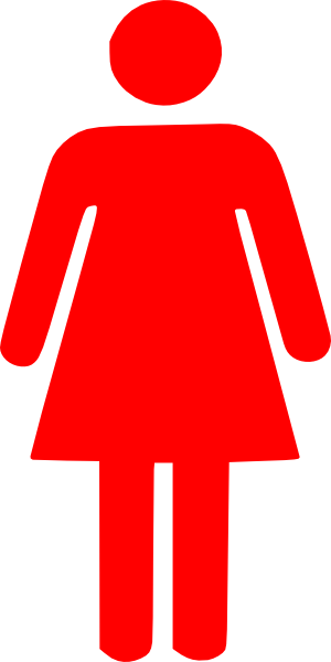 Red Female Symbol Clip Art