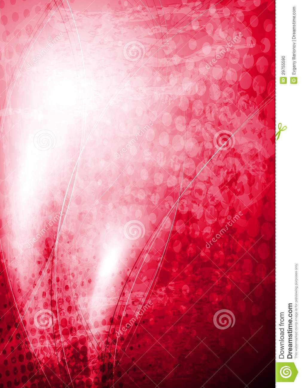 Red Wavy Abstract Background Vector