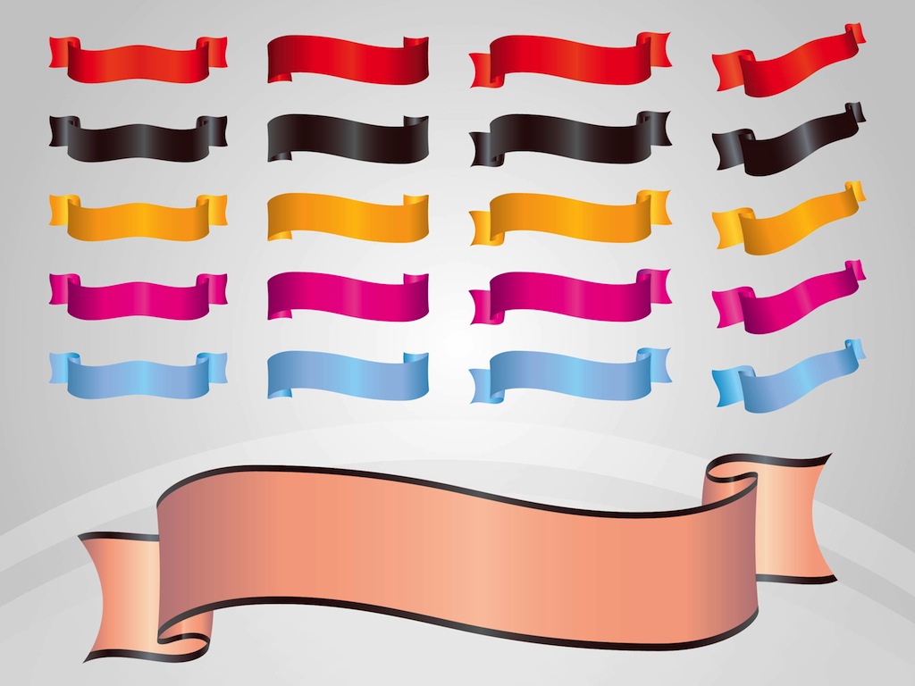 Ribbon Banner Vector Free