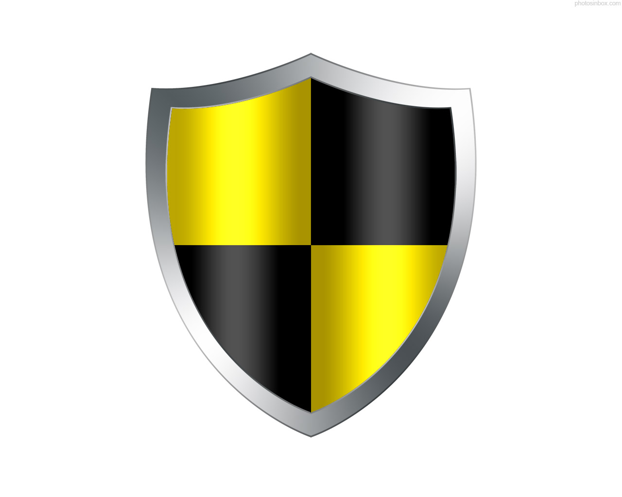 17 Black And White Security Shield Icon Images