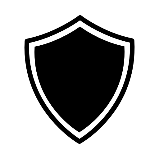 Shield Icon Black and White