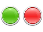 Silver Green Red Push Button Silver Green Red Push Button