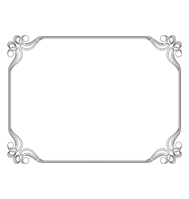 Simple Ornamental Decorative Frame