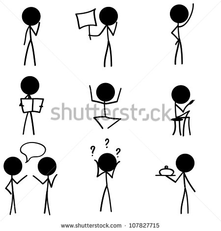 16 Stick Figure Icon Images