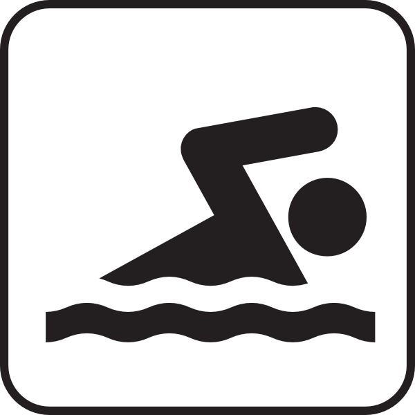 Swimming Silhouette Clip Art