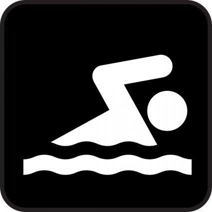 Swimming Symbol Clip Art