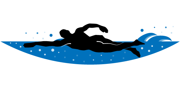 Swimming Vector Clip Art