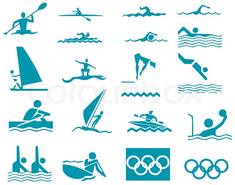 Swimming Vector Icons