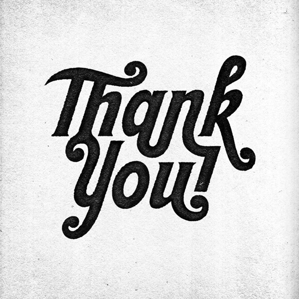 Thank You Typography