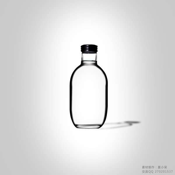 Transparent Glass Bottle