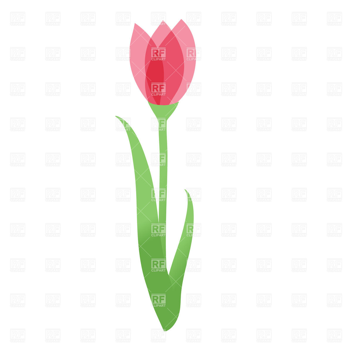 Tulip Clip Art Vector